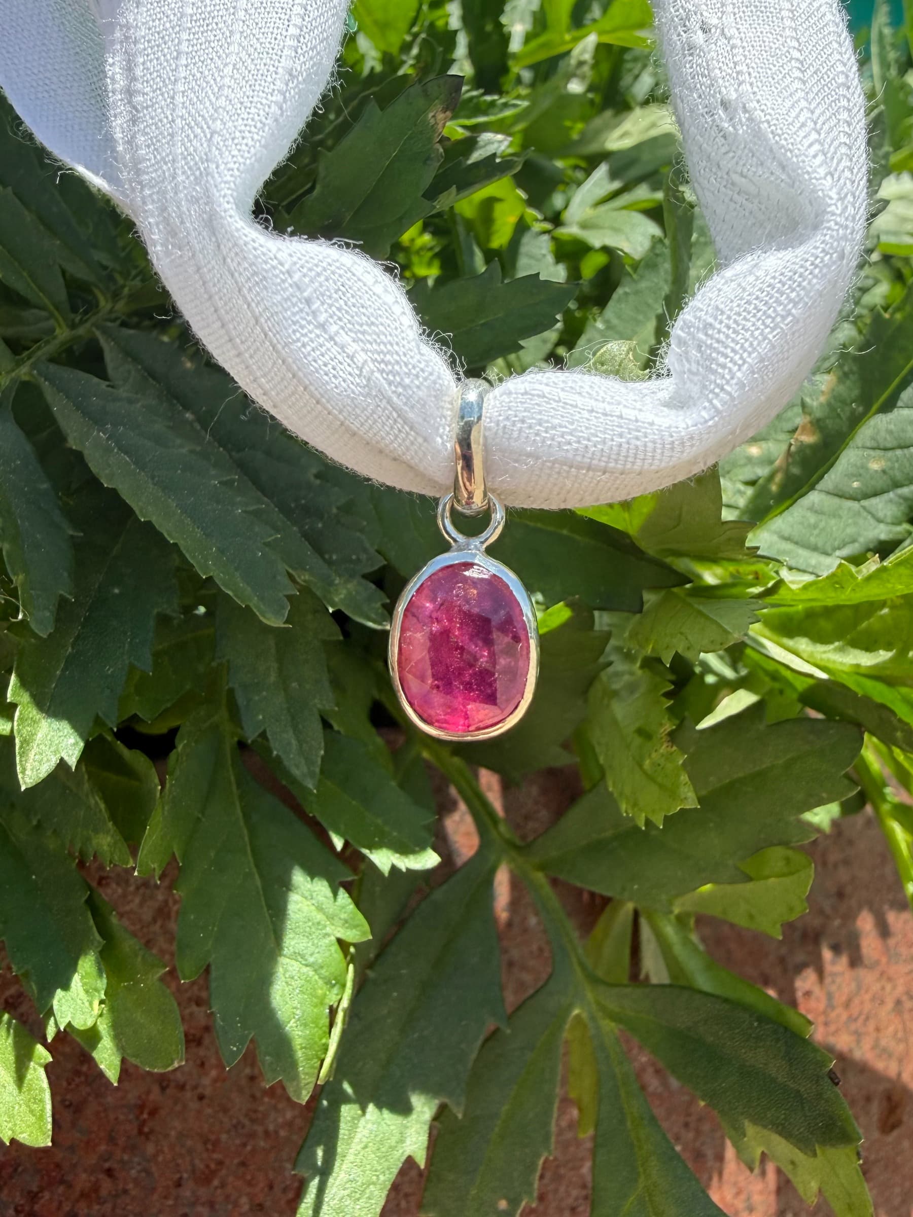 Pink Tourmaline Charm